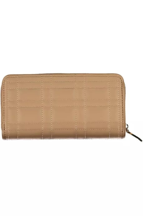 Quilted Zip Wallet Beige - Image 2