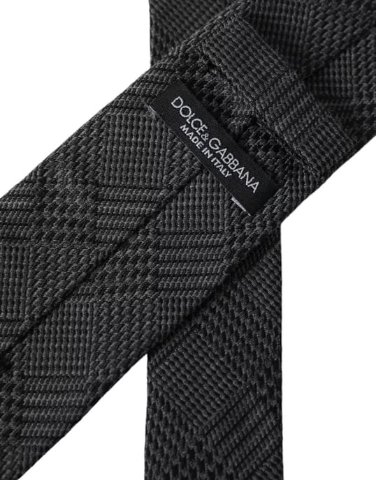 Grijze Glen Plaid Stropdas Kra3328 - Image 2