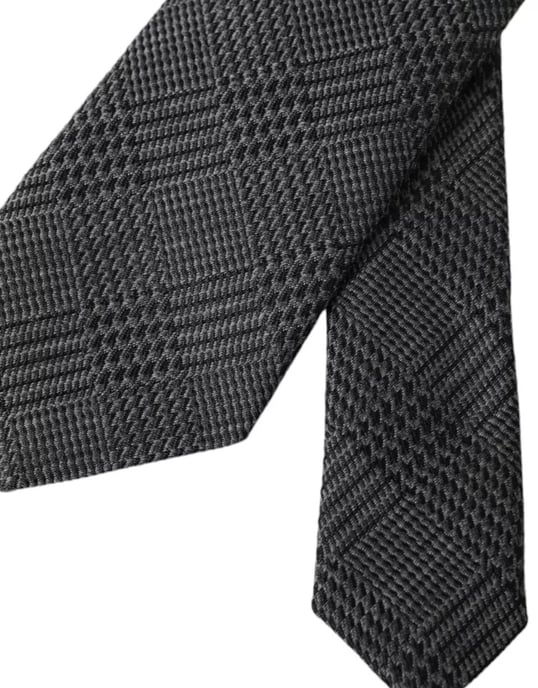 Grijze Glen Plaid Stropdas Kra3328 - Image 3