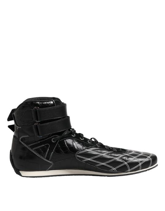 Quilted Hightop Sneakers - Image 1