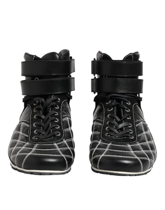 Quilted Hightop Sneakers - Image 2