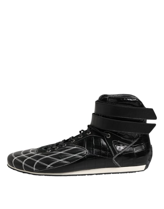 Quilted Hightop Sneakers - Image 6