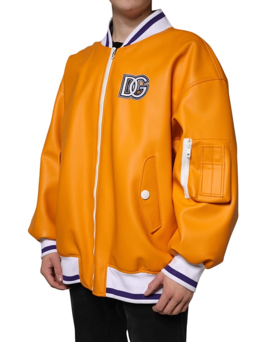 Leren Bomberjack Dg Varsity - Image 3