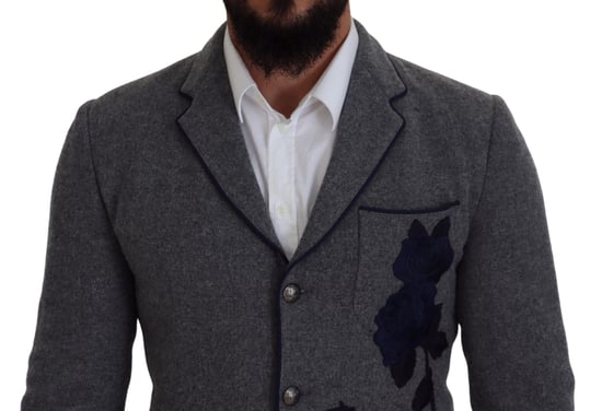 Grå Blazer med Blommönster - Image 3