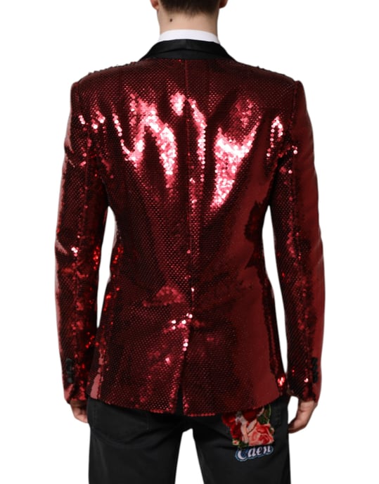 Paljetts blazer med kavajkrage - Image 4