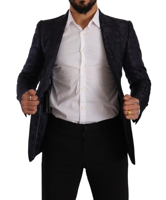 Bloemige Brocade Blazer Slim Fit - Image 5