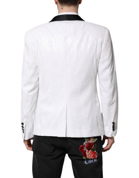 Textured Shawl Collar Blazer - Image 4