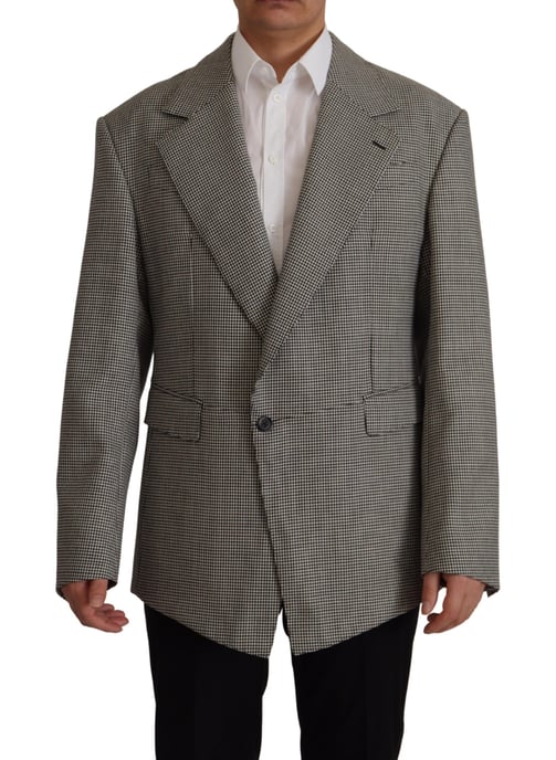 Oversized Houndstooth Blazer - Image 1