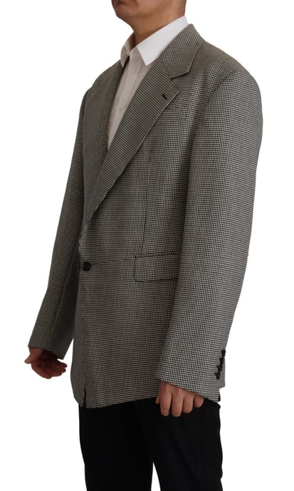 Oversized Houndstooth Blazer - Image 2