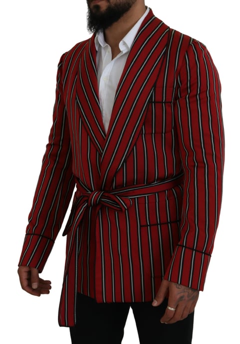 Gestreepte Sjaalkraag Blazer - Image 2
