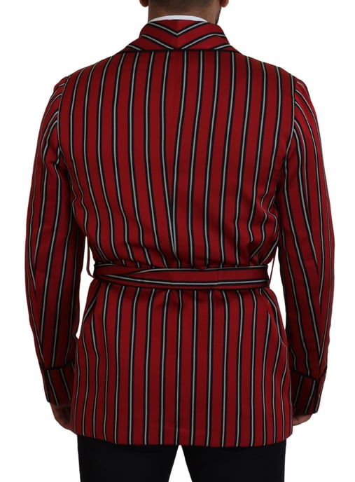 Gestreepte Sjaalkraag Blazer - Image 3