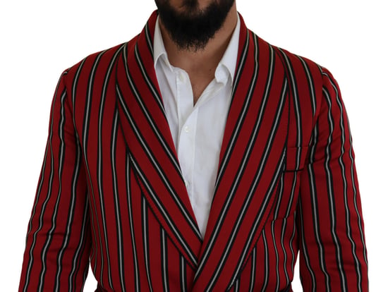 Gestreepte Sjaalkraag Blazer - Image 4