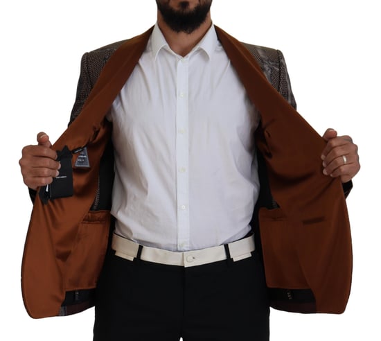 Monkey Print Blazer Brown - Image 6