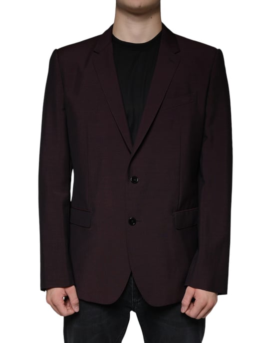 Bordeaux Slim Fit Blazer - Image 2