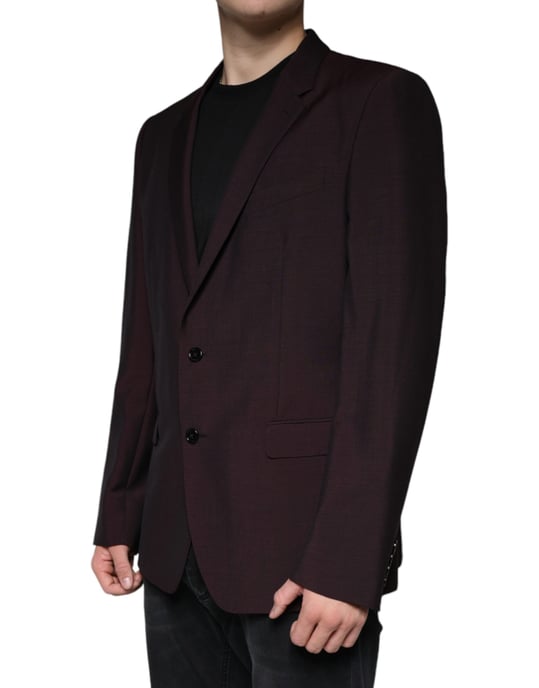 Bordeaux Slim Fit Blazer - Image 3