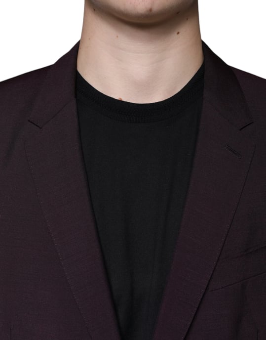 Bordeaux Slim Fit Blazer - Image 5