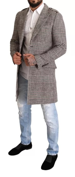 Glen Plaid Ullkappa Lång Ärm - Image 2