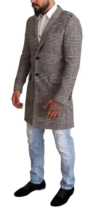 Glen Plaid Ullkappa Lång Ärm - Image 4