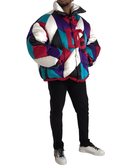 Geometric Puffer Jacket - Image 2