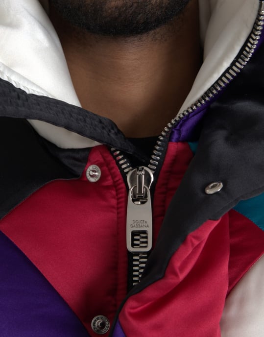 Geometric Puffer Jacket - Image 4