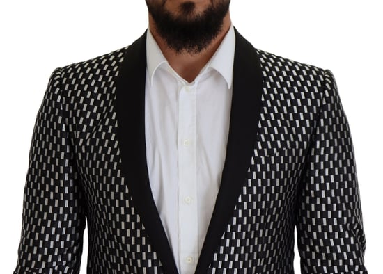 Geometric Pattern Slimfit Suit - Image 4