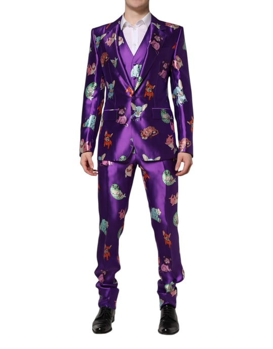 Cartoon Animal Print Suit - Image 1