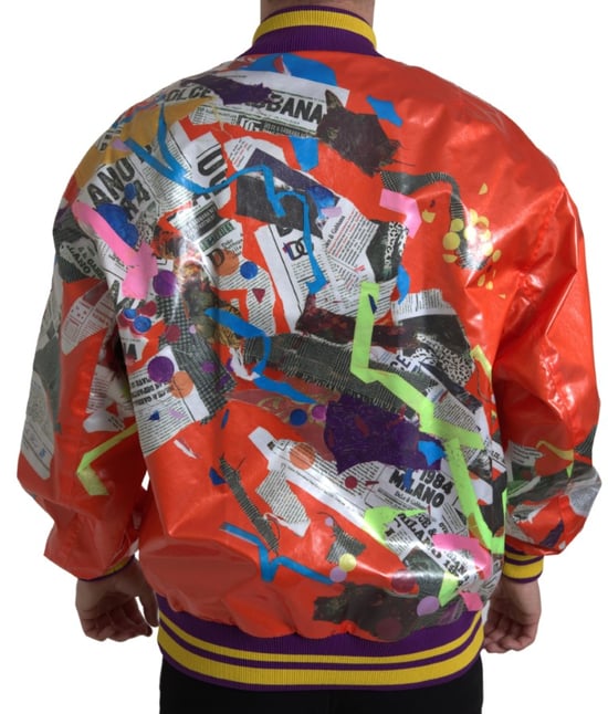 Tryckt Satin Baseballjacka Bomber - Image 3