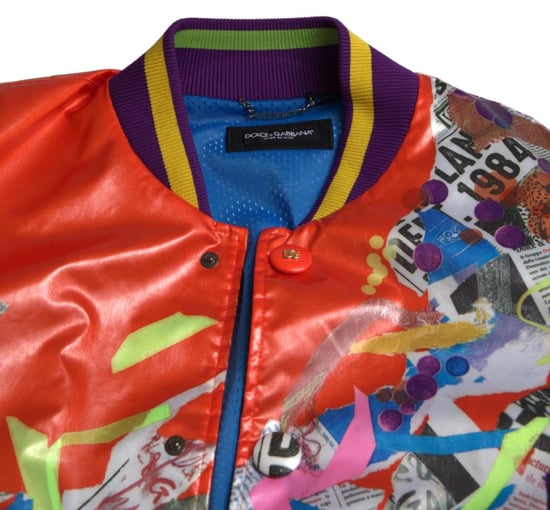 Tryckt Satin Baseballjacka Bomber - Image 4