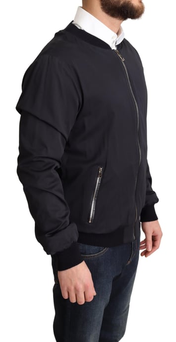 Zwarte Bomberjack Klassieke Stijl - Image 2