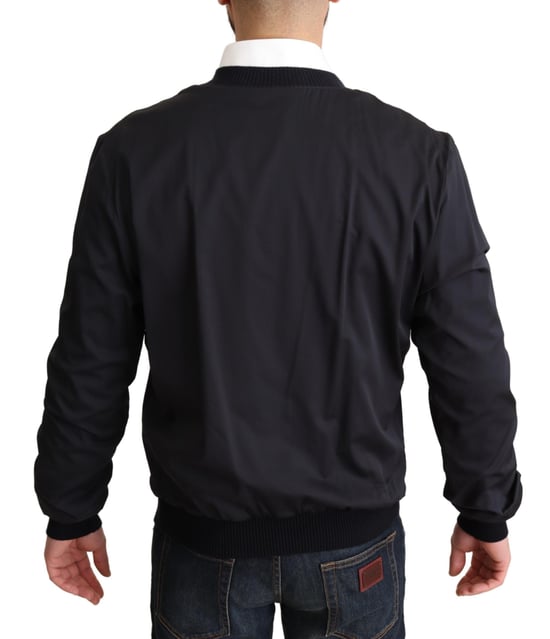 Zwarte Bomberjack Klassieke Stijl - Image 3