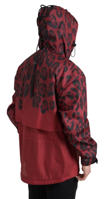 Leopardmönstrad Huva Jacka - Image 3