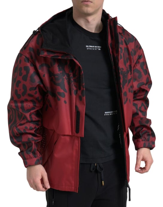 Leopardmönstrad Huva Jacka - Image 5