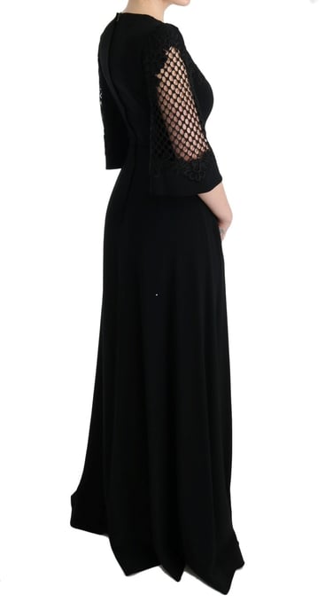 Dolce Gabbana Maxi Jurk Zwart Avond - Image 4