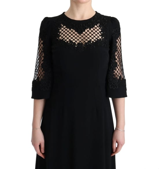 Dolce Gabbana Maxi Jurk Zwart Avond - Image 5