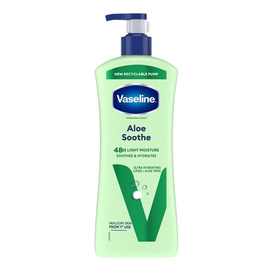 Vaseline Intensive Care Aloe Soothe Body Lotion, 600ml for Dry Skin Care - Image 1