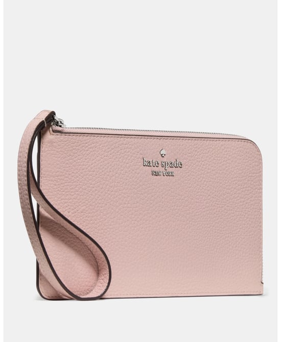 Lucy Pebbled Leather Medium L-Zip Wristlet - Image 2