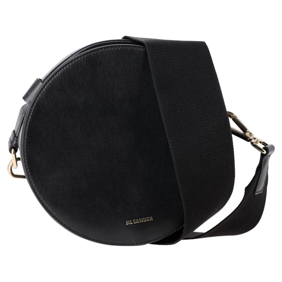 Jil Sander Small Drum Bag in Black Leather - Image 1