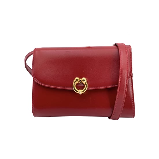 Vintage leren crossbodytas van Gucci - Image 1