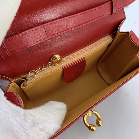 Vintage leren crossbodytas van Gucci - Image 4
