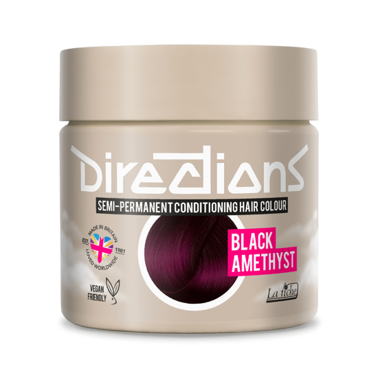 8 x La Riche Rich Naturals Range Semi-Permanent Hair Color 100ml -Black Amethyst - Image 1