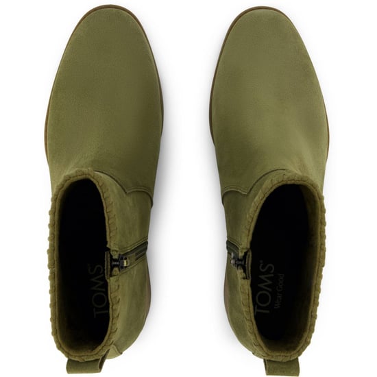 TOMS Delilah Hakken Suède Dames Khaki Enkelboots - Image 5