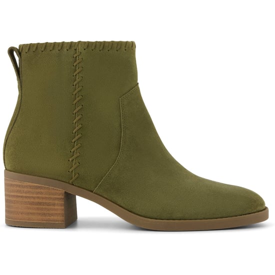 TOMS Delilah Hakken Suède Dames Khaki Enkelboots - Image 6