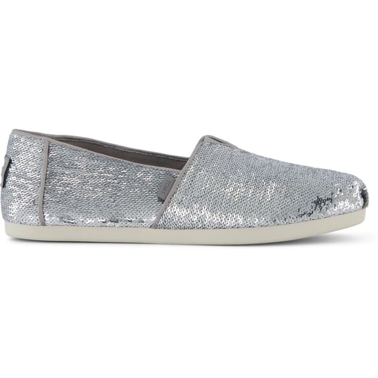 TOMS Alpargata Sequins Textiel Dames Zilveren Espadrilles - Image 6