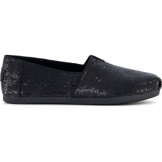 TOMS Alpargata Pailletten Textiel Dames Zwarte Espadrilles - Image 6