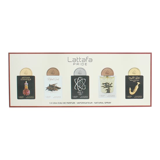 Lattafa Pride Artisan Ethnique, Natural Oud, Tharwah Silver, Eternal Oud, Ishq Al Shuyukh Gold Eau de Parfum 5 x 20ml - Image 3