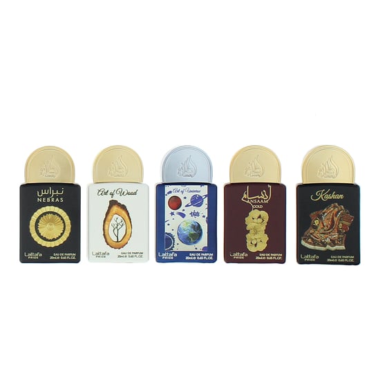 Lattafa Pride Nebras, Art of Wood, Art of Universe, Ansaam Gold, Kashan Eau de Parfum 5 x 20ml - Image 2