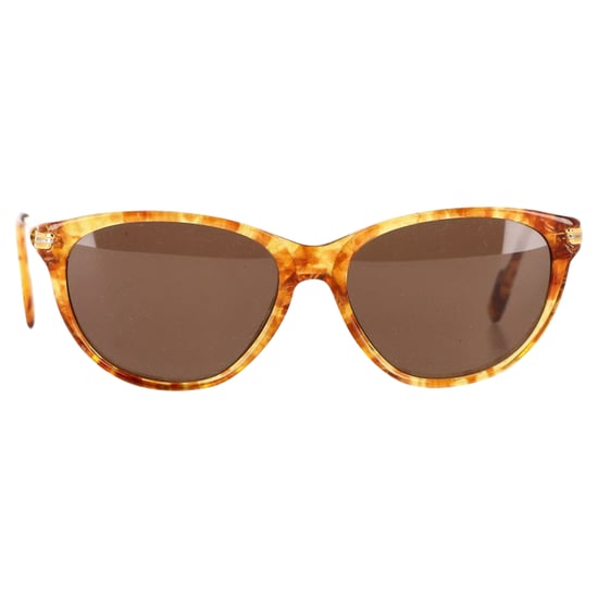 Cartier Paris Eclat Miel Dore Plated Sunglasses in Brown Acetate - Image 2