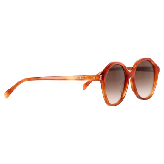 Celine Round Sunglasses in Orange Acetate - Image 3