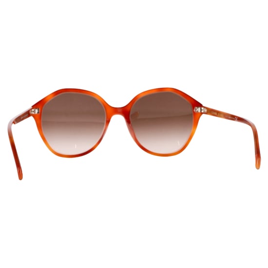 Celine Round Sunglasses in Orange Acetate - Image 4