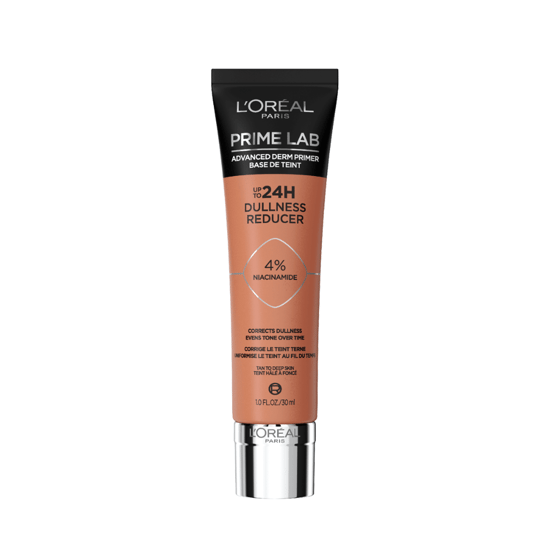 L'Oreal Lab Advanced Derm Primer 24H Dullness Reducer 30ml Tan to Deep Skin - Image 1